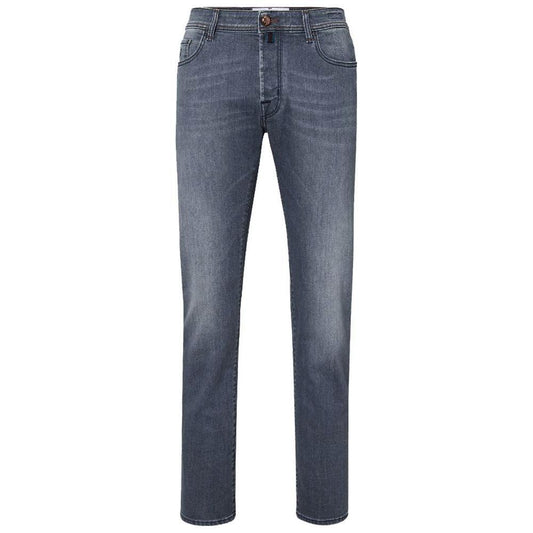 Jacob Cohen Blue Cotton Men Jeans