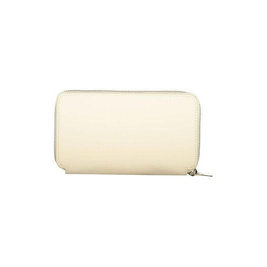 Tommy Hilfiger Beige Polyethylene Wallet Tommy Hilfiger Antique White