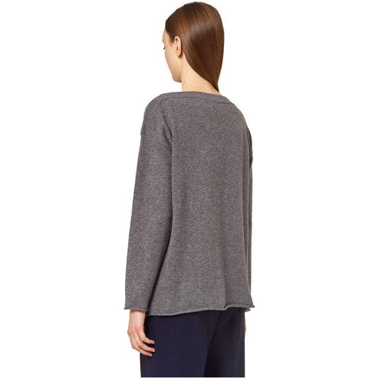 Alpha Studio Gray Cashmere Sweater Alpha Studio Dim Gray