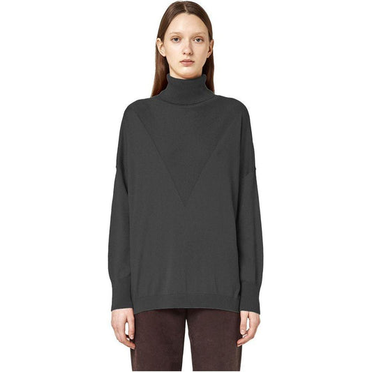 Alpha Studio Gray Silk Sweater Alpha Studio Dark Slate Gray