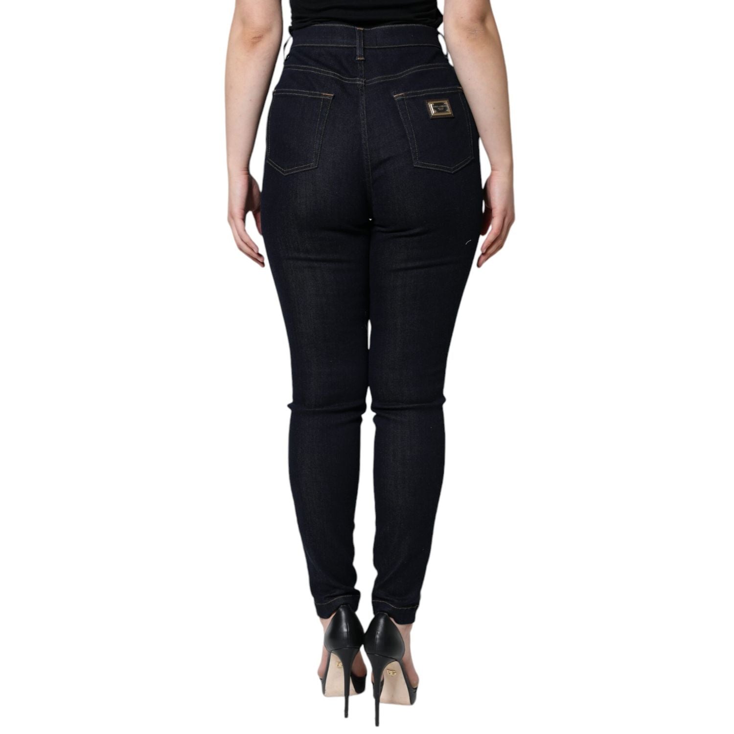 Dolce & Gabbana Black GRACE High Waist Skinny Denim Jeans