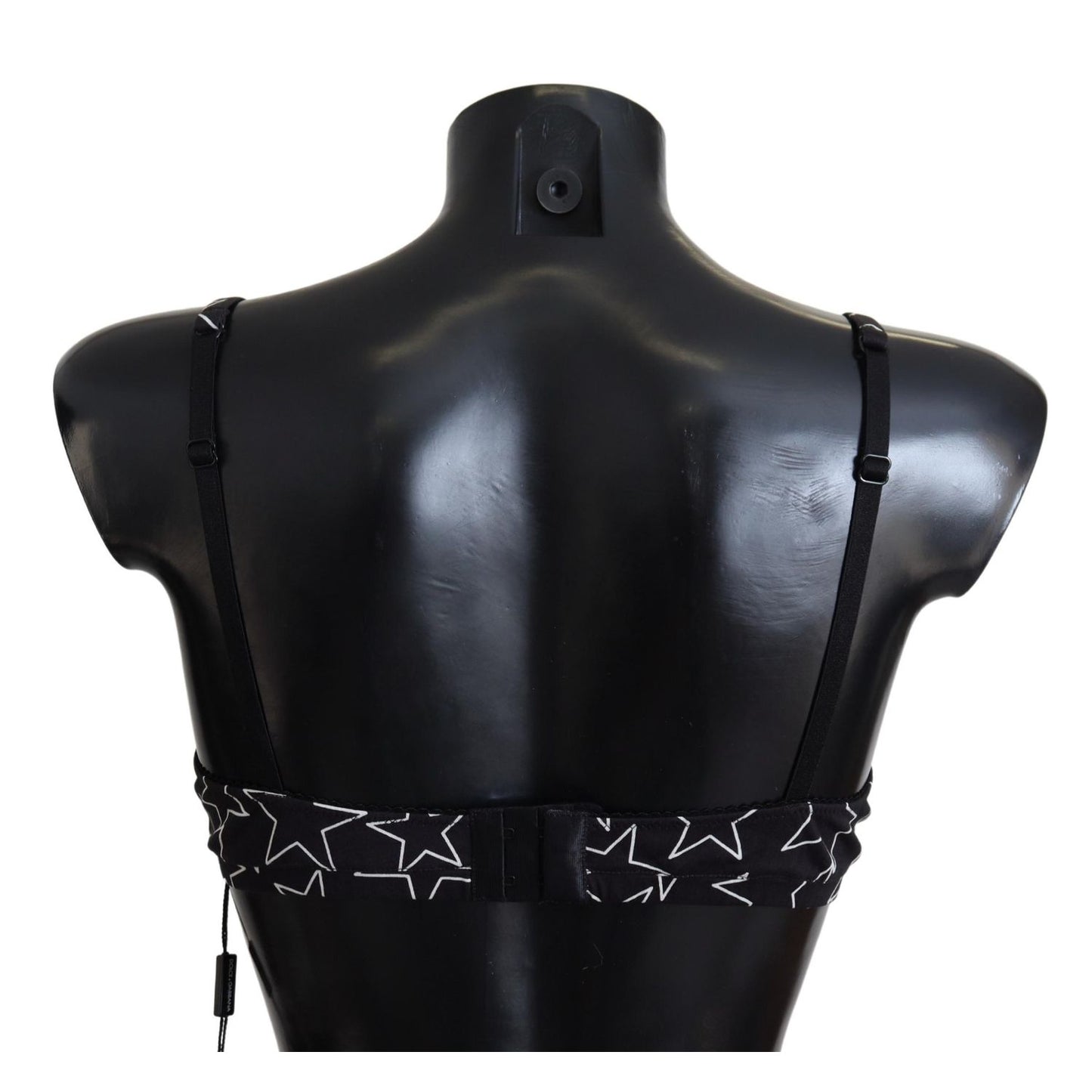 Dolce & Gabbana Black Millennials Star Non Wire Cotton Bra Underwear
