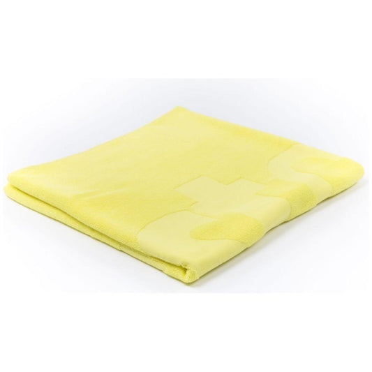 Just Cavalli Yellow Cotton Men Beach Towel Just Cavalli Khaki