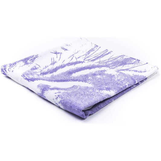 Just Cavalli White Cotton Men Towel Just Cavalli Lavender
