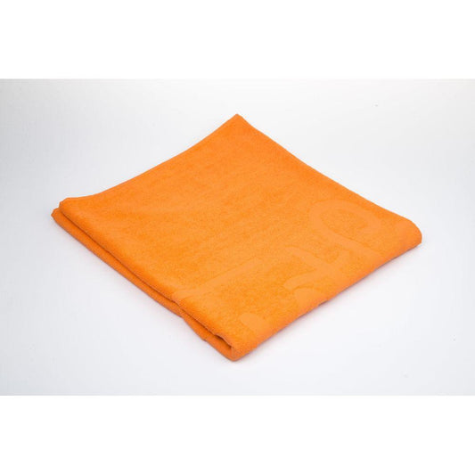 Just Cavalli Orange Cotton Men Beach Towel Just Cavalli White Smoke