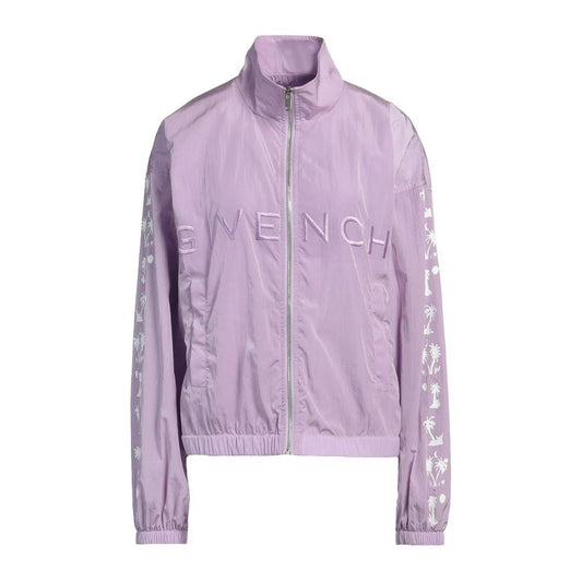 Givenchy Purple Nylon Jackets & Coat Givenchy Gray