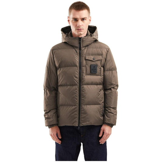 Refrigiwear Brown Nylon Men Jacket