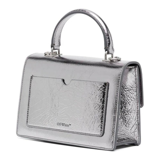 Off-White Gray Leather Crossbody Bag Off-White Gray