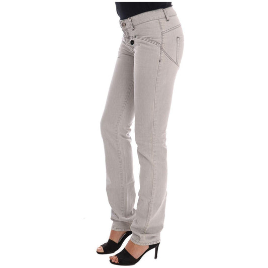 Costume National Sophisticated Gray Super Slim Jeans Costume National Dark Gray