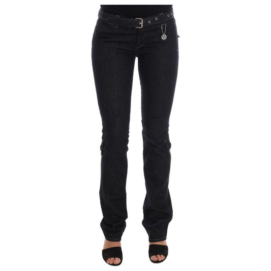 Costume National Svelte Dark Blue Cotton Slim Jeans Costume National Black