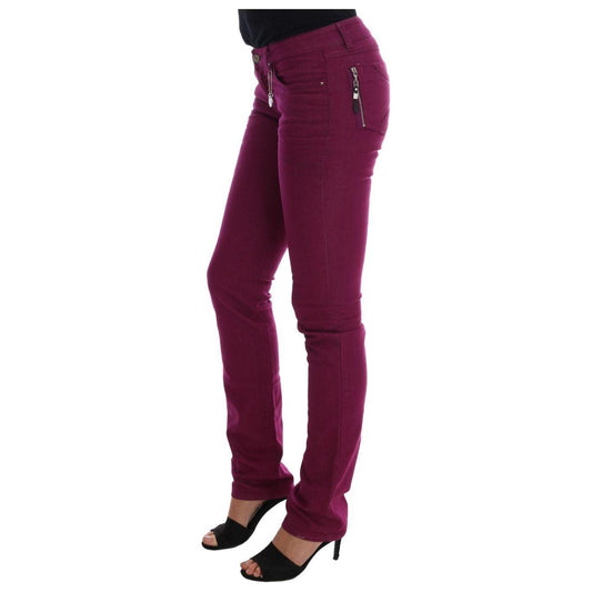 Costume National Elegant Purple Super Slim Jeans Costume National Dark Slate Gray