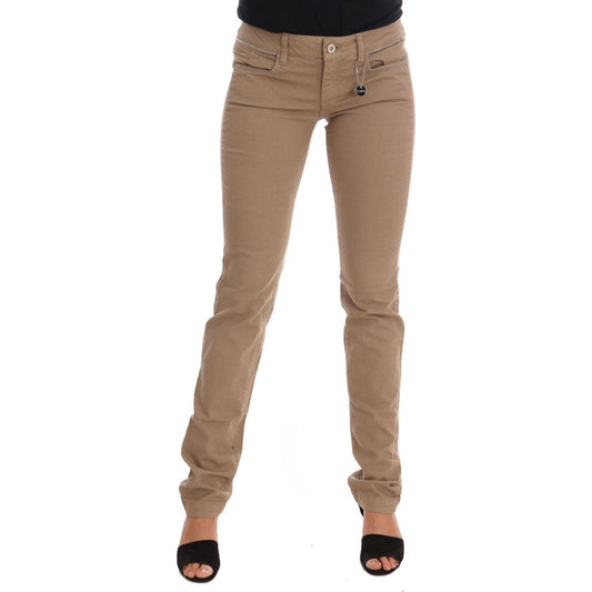 Costume National Beige Super Slim Fit Denim Delight Jeans & Pants Costume National Dim Gray