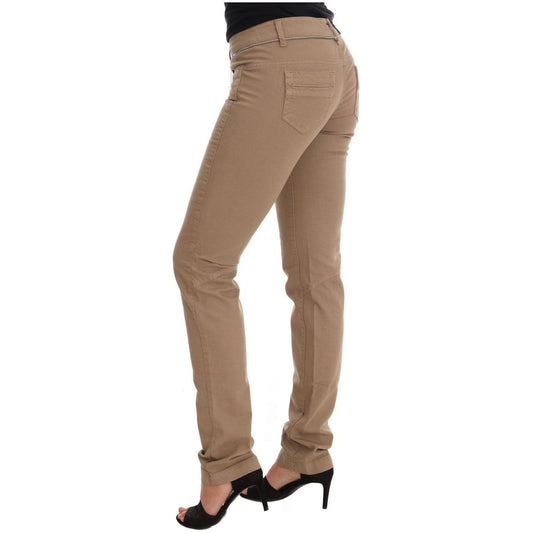 Costume National Beige Super Slim Fit Denim Delight Jeans & Pants Costume National Dim Gray
