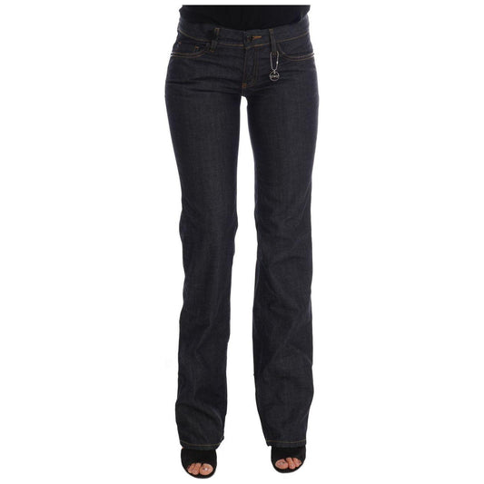 Costume National Chic Dark Blue Straight Fit Jeans Costume National Dark Slate Gray