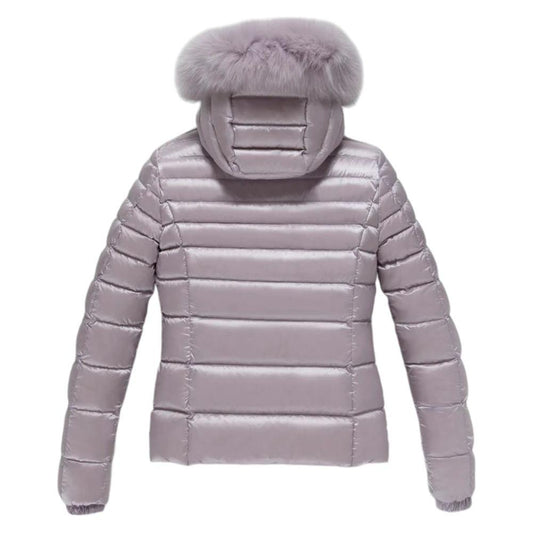 Refrigiwear Purple Nylon Women Jacket Refrigiwear Dark Gray