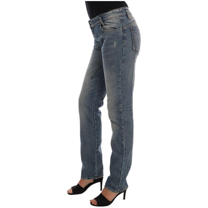 Costume National Blue Cotton Stretch Denim Jeans