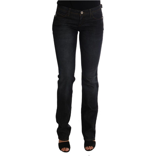 Costume National Dark Blue Cotton Slim Fit Jeans