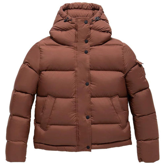 Refrigiwear Brown Polyester Jackets & Coat Refrigiwear Saddle Brown