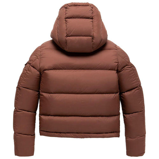Refrigiwear Brown Polyester Jackets & Coat Refrigiwear Saddle Brown