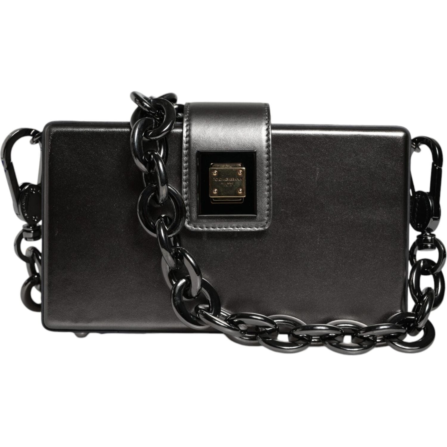 Front view with bag zipped and handles upright.