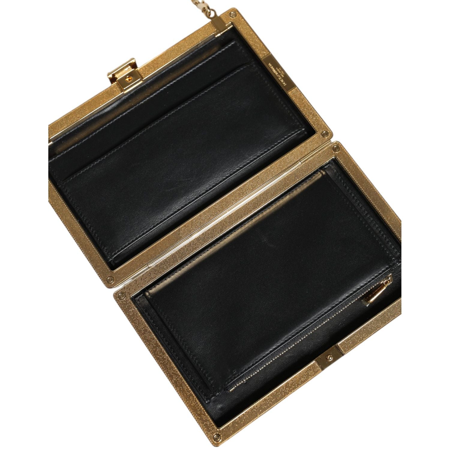 Dolce & Gabbana Maroon Leather Clutch Evening Crossbody Bag