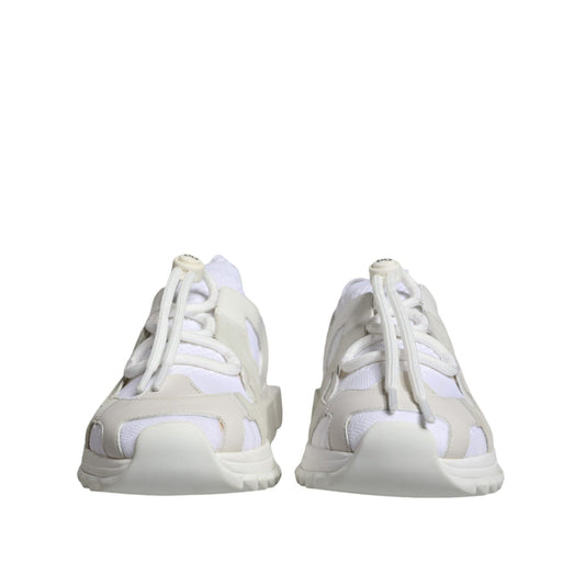 Dolce & Gabbana White Mesh Sorrento Trekking Sneakers Shoes LA6177#1-37