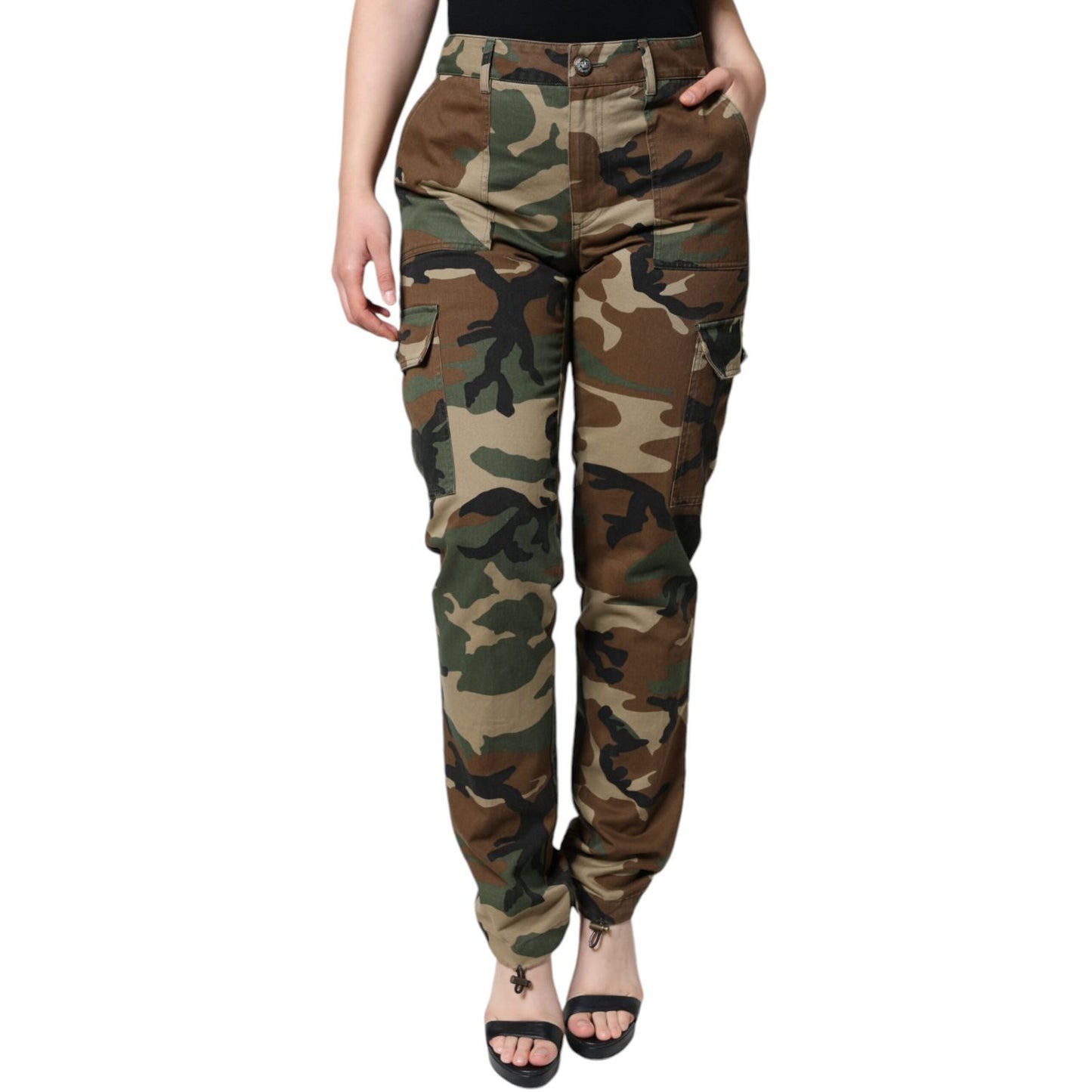 Dolce & Gabbana Multicolor Camouflage Cargo Pants
