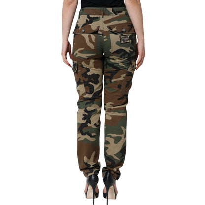 Dolce & Gabbana Multicolor Camouflage Cargo Pants
