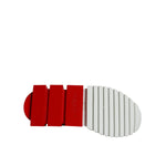 Dolce & Gabbana White Red Low Top Sorrento Men Sneakers Shoes