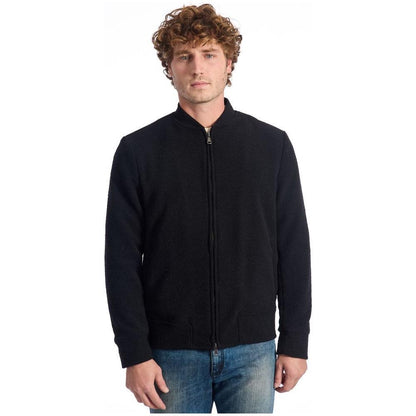 Roberto Pepe Luxury Black Wool Men's Jacket