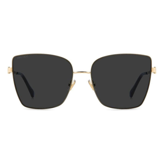 Jimmy Choo Jimmy Choo Gold Metal Sunglasses JCVELLAS2M2AC 1728,67434610848,Gold,Jimmy Choo,New with tags,Sunglasses,Sunglasses for Women - Sunglasses,Women