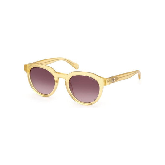 Guess Yellow Plastic Sunglasses Guess Tan