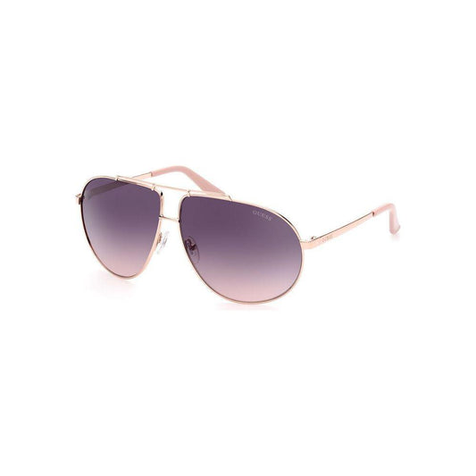 Guess Rose Gold Metal Sunglasses Guess Light Slate Gray