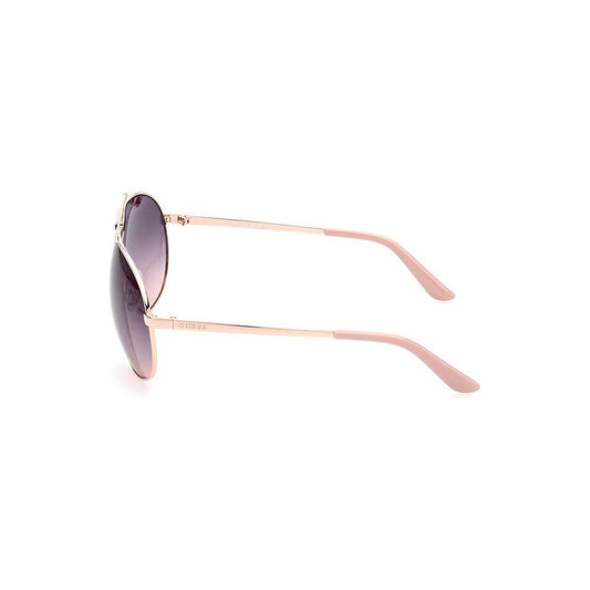 Guess Rose Gold Metal Sunglasses Guess Light Gray