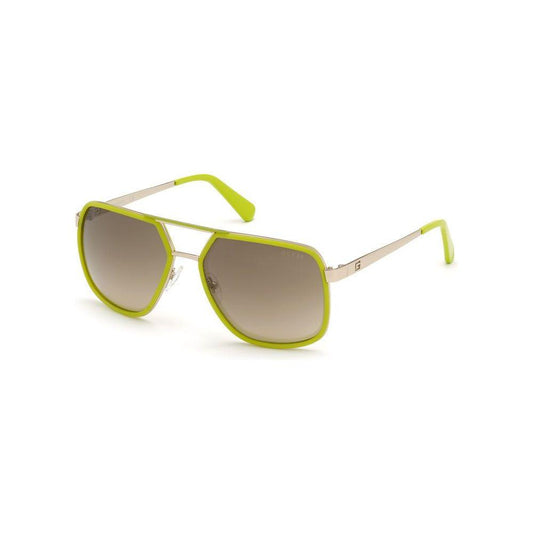 Guess Green Metal Sunglasses Guess Rosy Brown