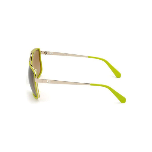 Guess Green Metal Sunglasses Guess Antique White