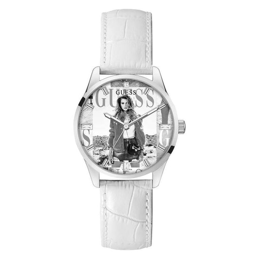 Guess White Leather Watch GUGW0289L1AC