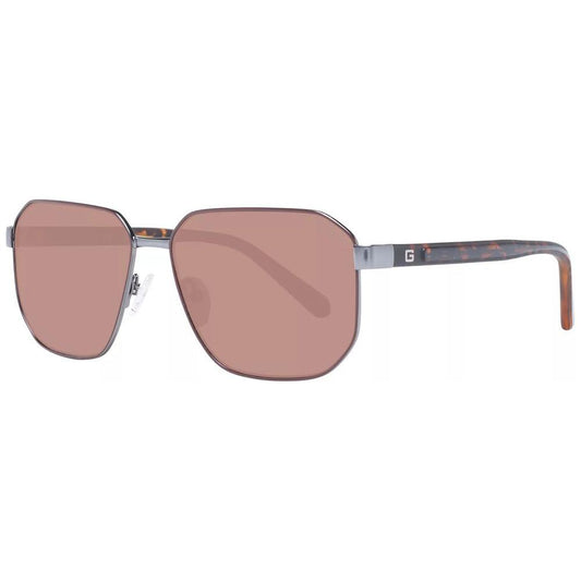 Guess Gray Metal Sunglasses Guess Rosy Brown