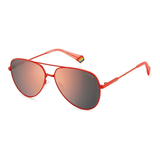 Polaroid Red Metal Sunglasses Polaroid Rosy Brown