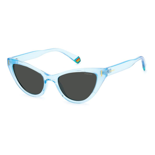 Polaroid Blue Plastic Sunglasses POPLD6174SMVUM9AC