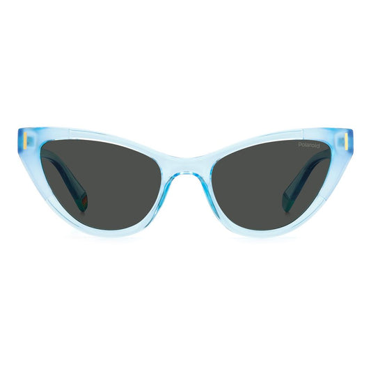 Polaroid Blue Plastic Sunglasses POPLD6174SMVUM9AC