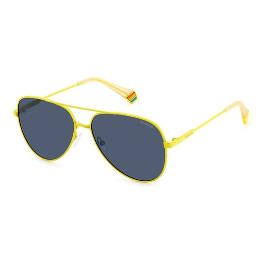 Polaroid Yellow Metal Sunglasses Polaroid Dim Gray