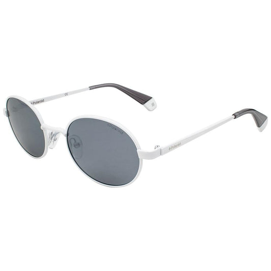 Polaroid White Metal Sunglasses Polaroid Slate Gray