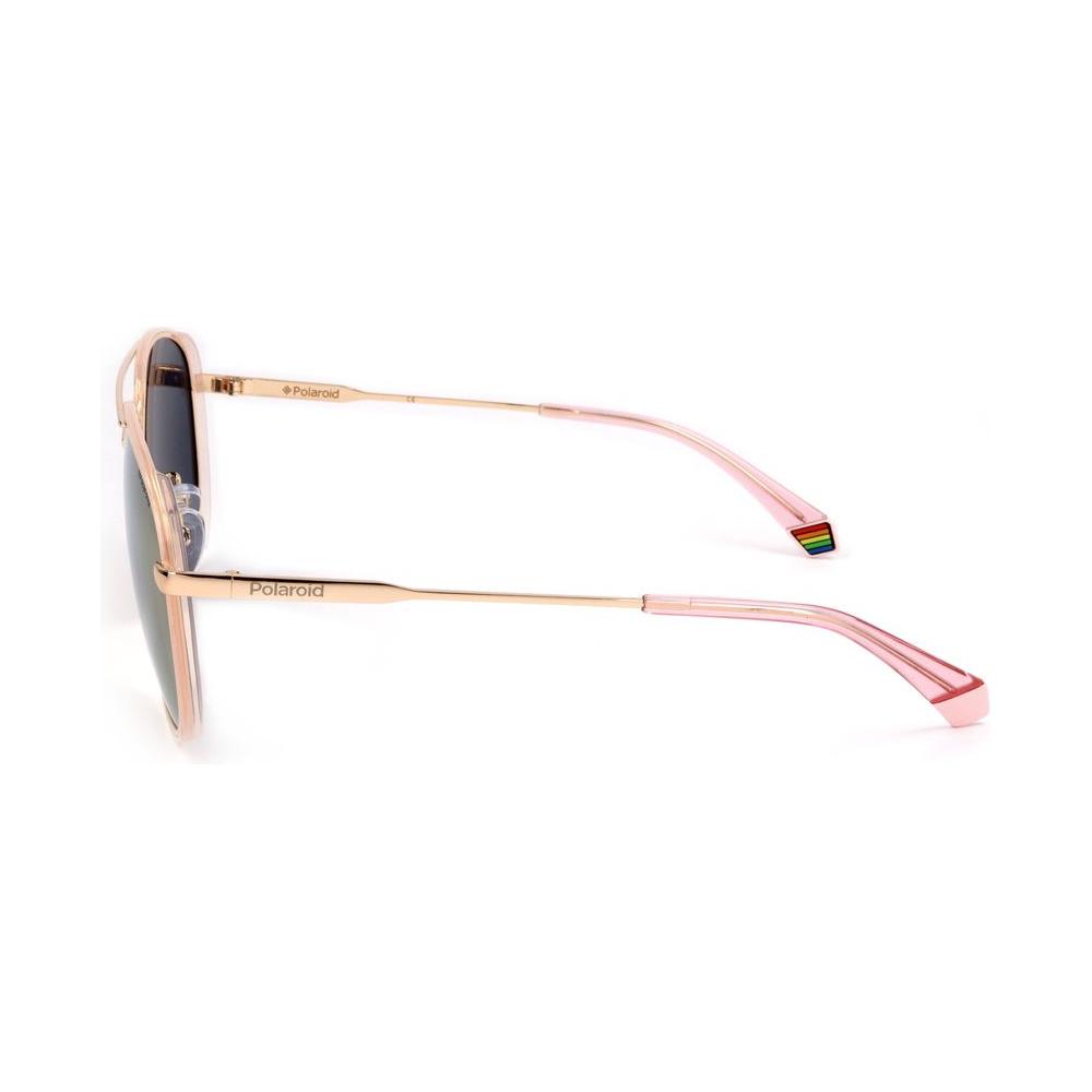 Polaroid Rose Gold Metal Sunglasses Polaroid Antique White