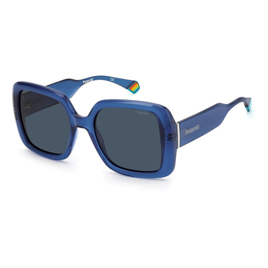Polaroid Polaroid Blue Plastic Sunglasses POPLD6168SPJPC3AC 1728,67434610848,Blue,New with tags,Polaroid,Sunglasses,Sunglasses for Women - Sunglasses,Women