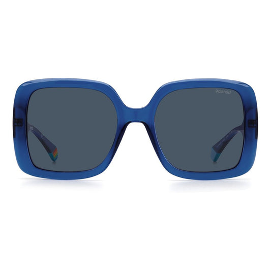 Polaroid Polaroid Blue Plastic Sunglasses POPLD6168SPJPC3AC 1728,67434610848,Blue,New with tags,Polaroid,Sunglasses,Sunglasses for Women - Sunglasses,Women