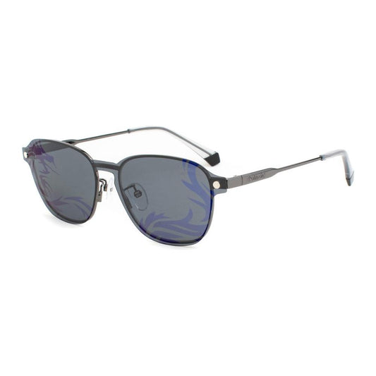 Polaroid Silver Metal Sunglasses Polaroid Slate Gray