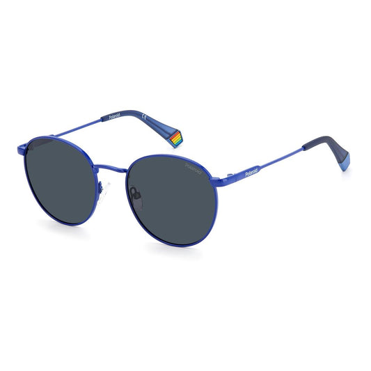 Polaroid Blue Stainless Steel Sunglasses Polaroid Dark Slate Gray