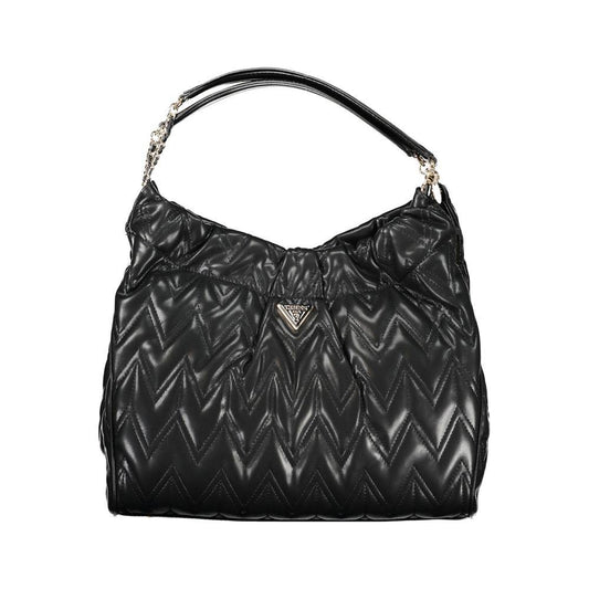 Guess Jeans Black Polyethylene Handbag Guess Jeans Dark Slate Gray