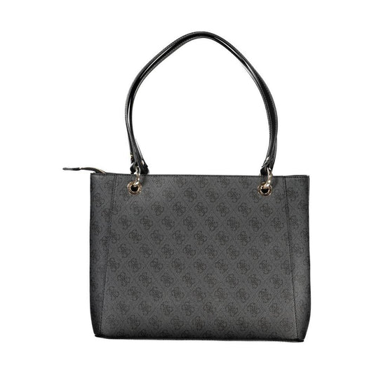 Guess Jeans Black Polyethylene Handbag Guess Jeans Dark Slate Gray